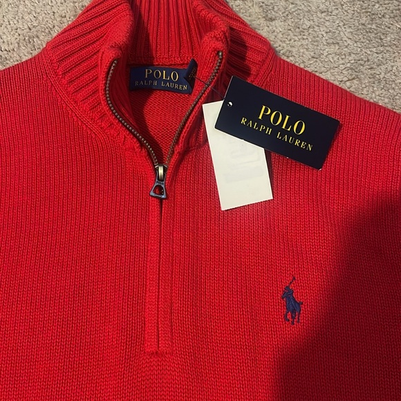 NWT Polo Ralph Lauren Long Sleeve Quarter Zip Sweater - Picture 3 of 6